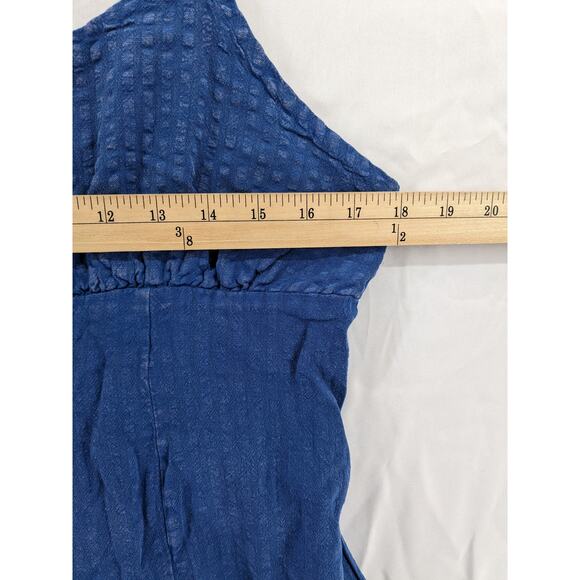 Bodycon Dress Mini Wild Fable Blue XL Sleeveless Woven Cutout Short Sundress Fun - Picture 6 of 10